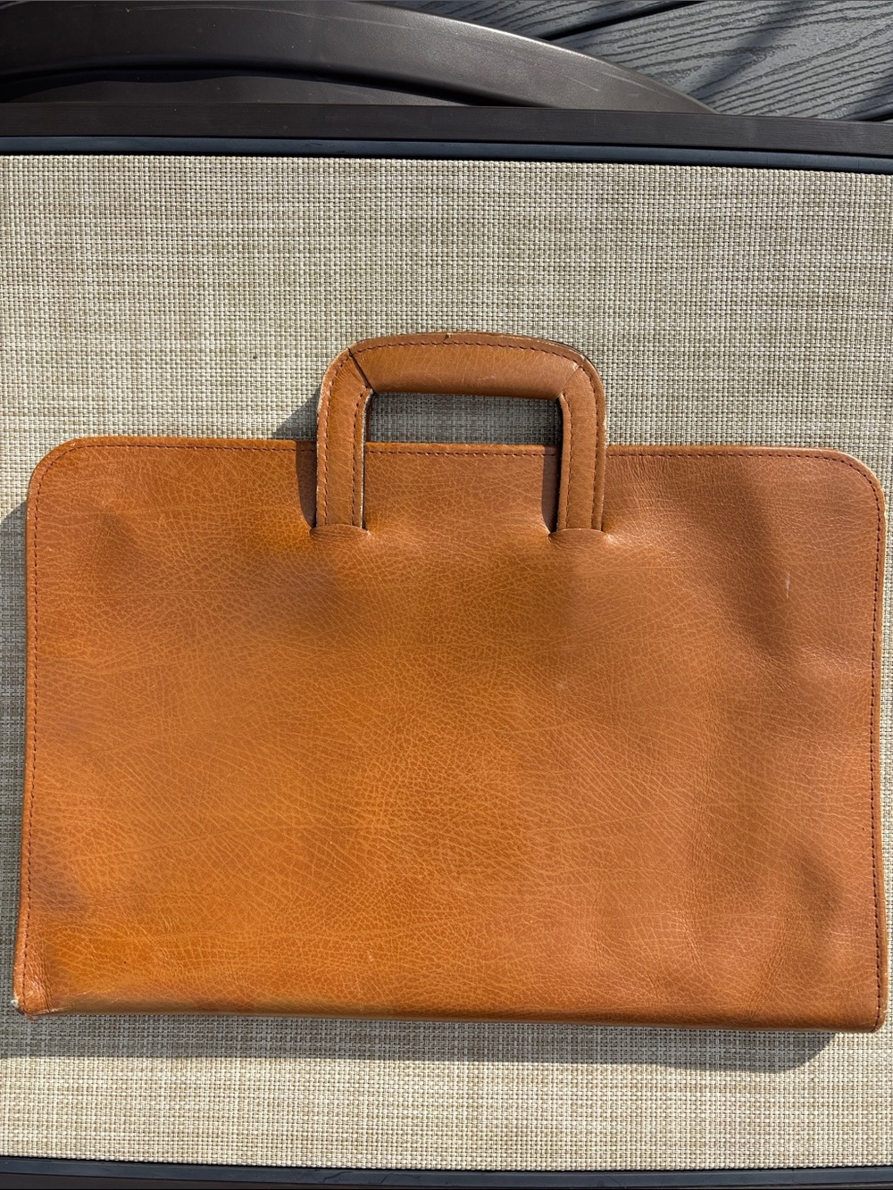 Vintage LEDERER Leather Portfolio/Organizer/Laptop case